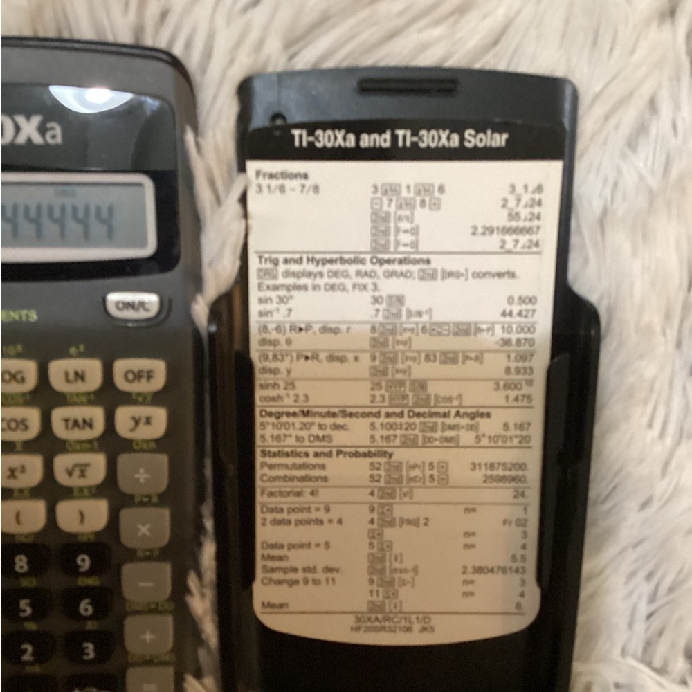 Texas Instruments TI-30Xa Scientific Calculator w/ Cover | Tested & Working - Picture 5 of 11